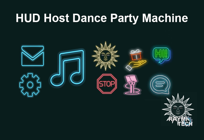 Second Life Marketplace Ir Tech Hud Host Dance Party Machine